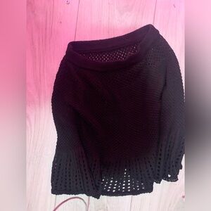 black cover up skirt